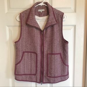 laju herringbone vest burgundy/maroon size medium